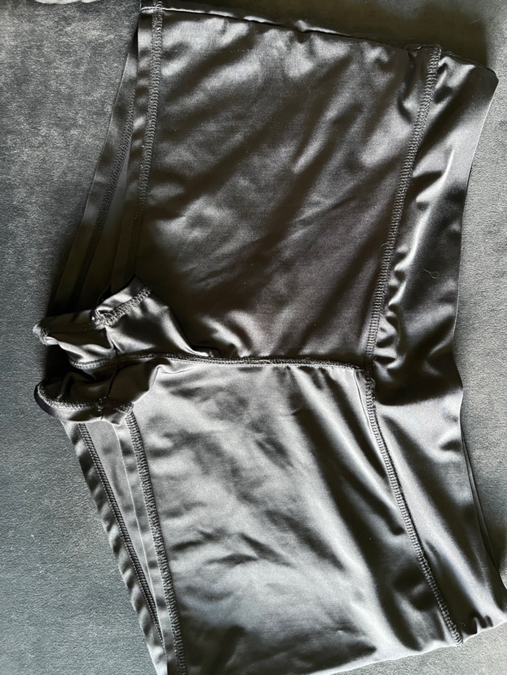 Time and Tru Black High-Rise Active Shorts